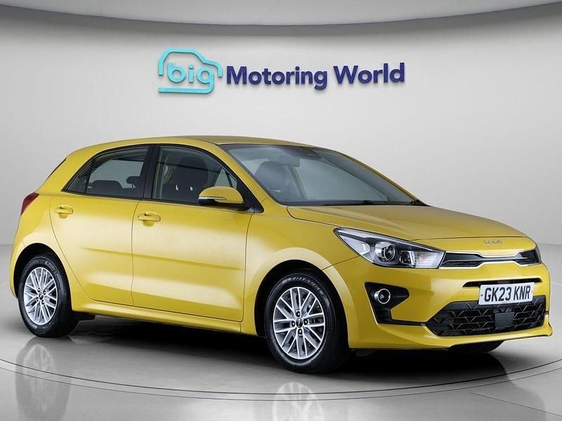 Yellow Used 2023 Kia Rio Hatchback | £11,600 (Good price) - Image 1/4
