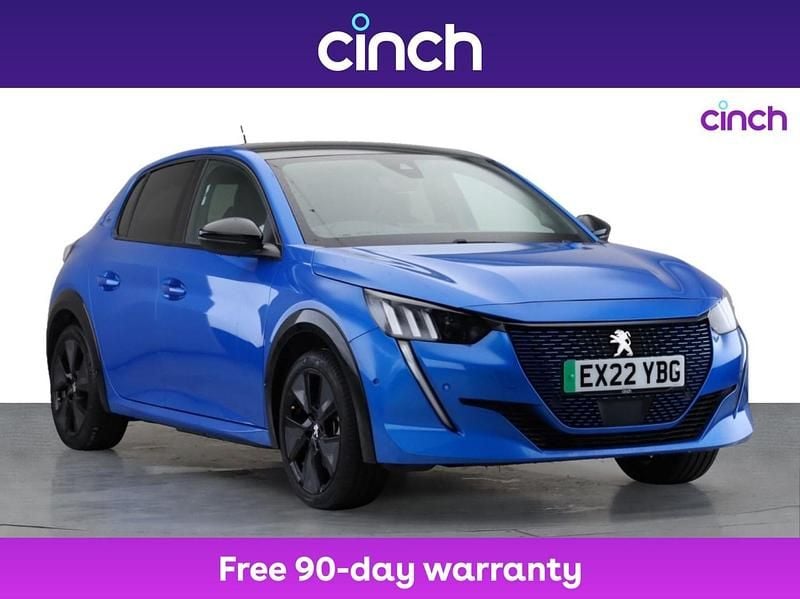 Blue Used 2022 Peugeot e-208 Premium Hatchback | £14,149 (Fair price) - Image 1/3