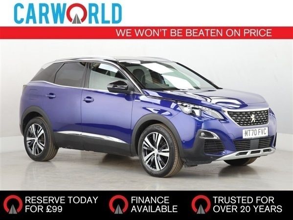 Blue Used 2020 Peugeot 3008 GT-line SUV | £18,840 (Expensive) - Image 1/1