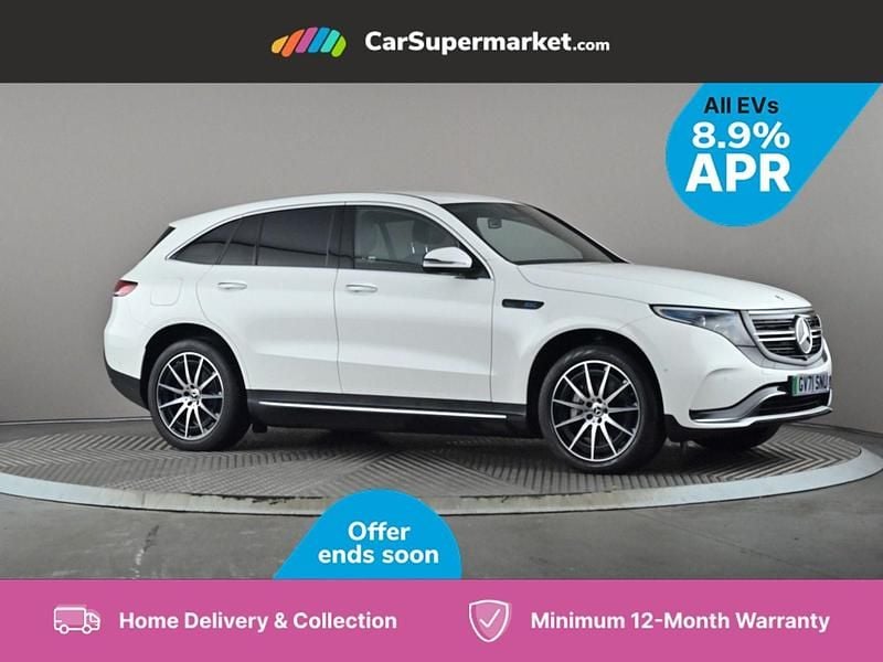 White Used 2022 Mercedes EQC400 AMG line SUV | £25,497 (Good price) - Image 1/3