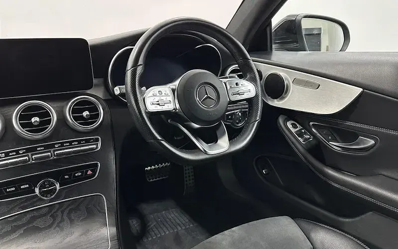 Used Mercedes C300 AMG line 258 HP (189 kW) 2019 Black Coupe