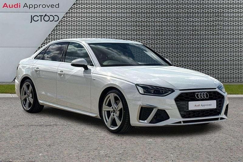White Used 2020 Audi A4 S-Line Sedan | £18,743 (Fair price) - Image 1/4