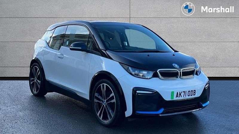 Used BMW i3 Comfort Edition 135 kW (184 HP) 2021 Capparis white with highlight bmw i blue Hatchback