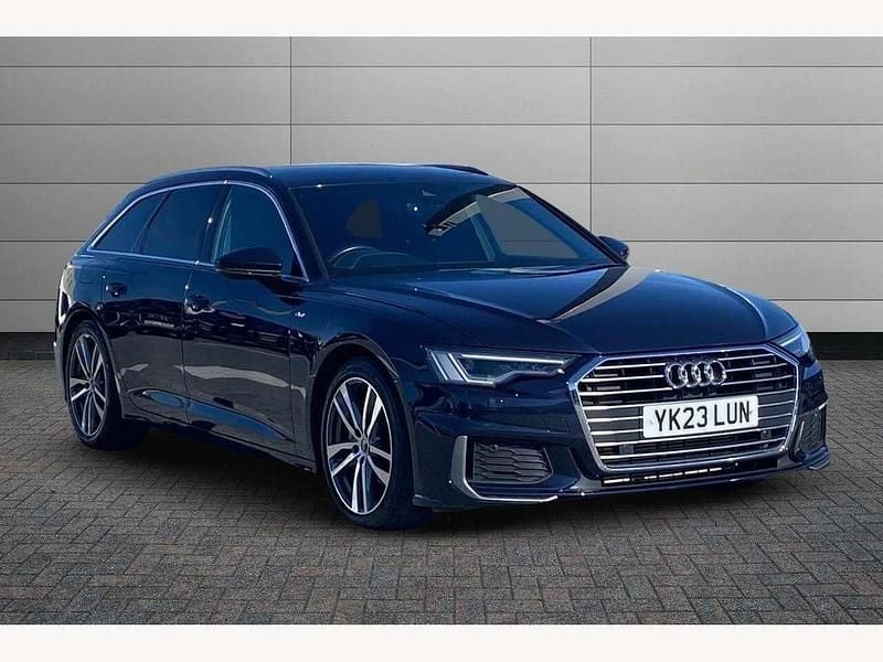 Firmament blue Used 2023 Audi A6 S-Line Estate | £30,850 (Fair price) - Image 1/4
