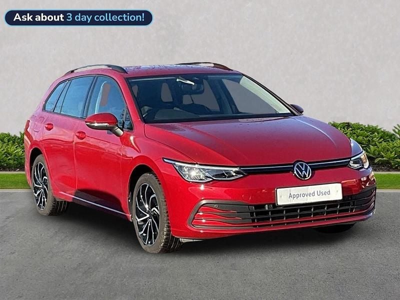 Red Used 2022 VW Golf VIII Life Estate | £16,964 (Fair price) - Image 1/4