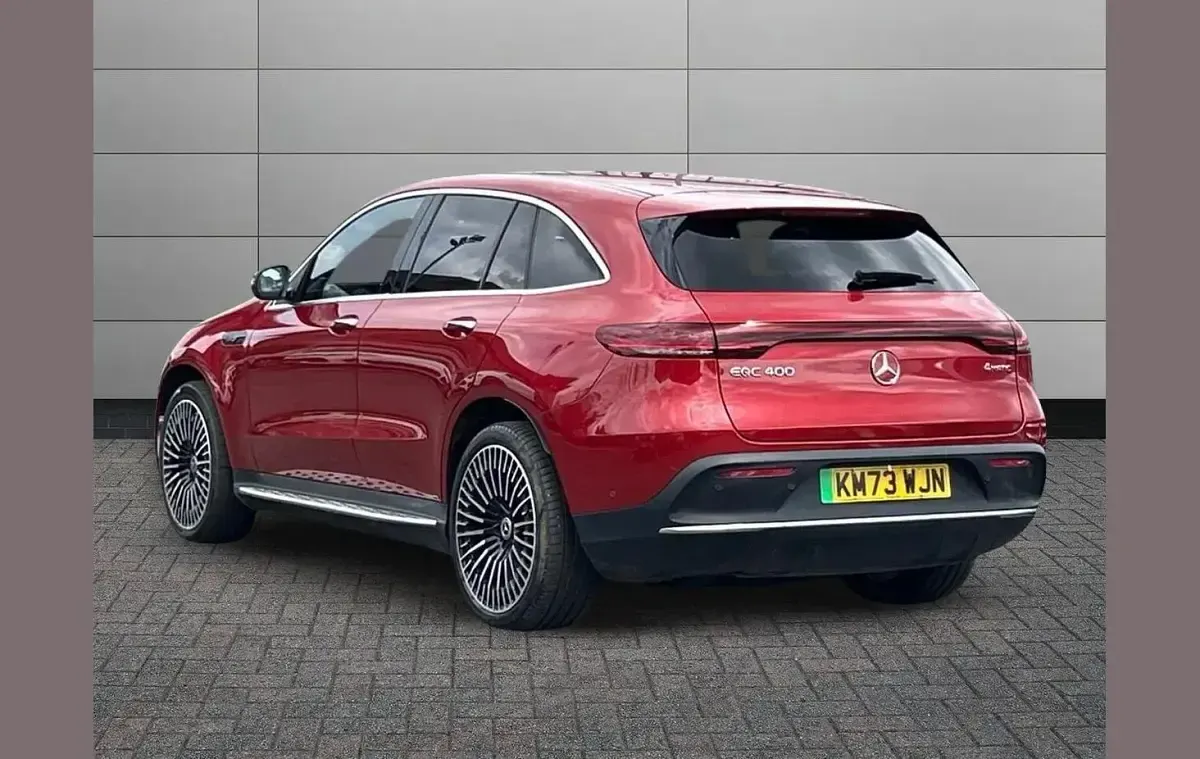 Used Mercedes EQC400 AMG Line Premium 300 kW (408 HP) 2023 Hyacinth red SUV