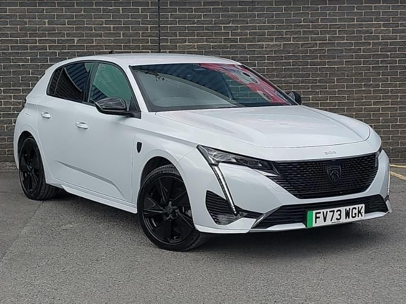 White Used 2023 Peugeot e-308 GTi Hatchback | £22,498 (Fair price) - Image 1/4