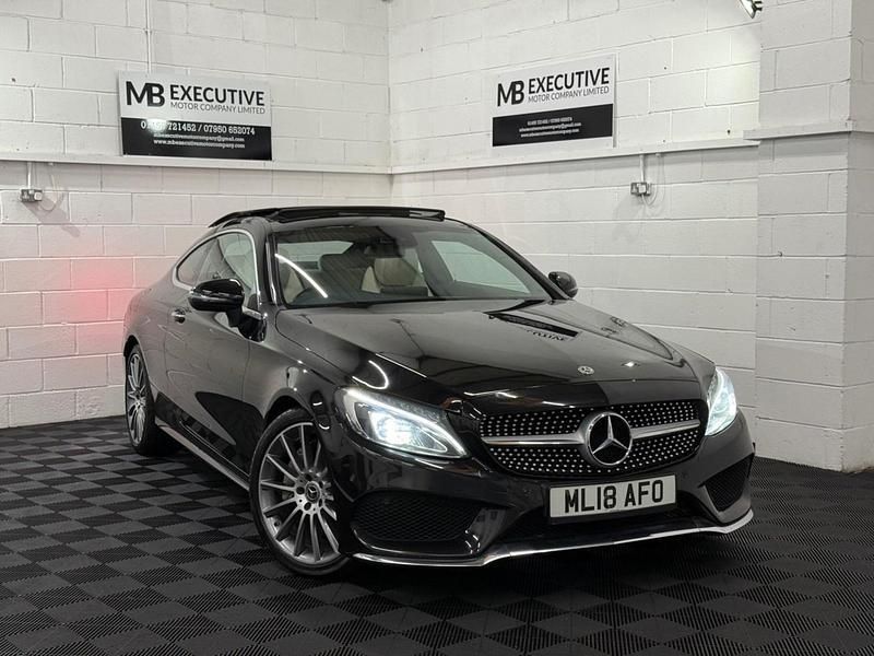 Black Used 2018 Mercedes C250 AMG Line Premium Plus Coupe | £13,790 (Fair price) - Image 1/4