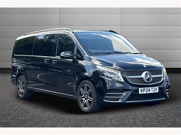 Obsidian black Used 2024 Mercedes V300 AMG line MPV | £60,981 (Fair price) - Image 1/4