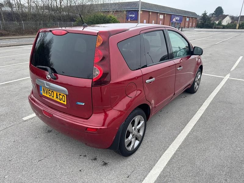 Used Nissan Note N-TEC 88 HP (64 kW) 2010 Red Hatchback