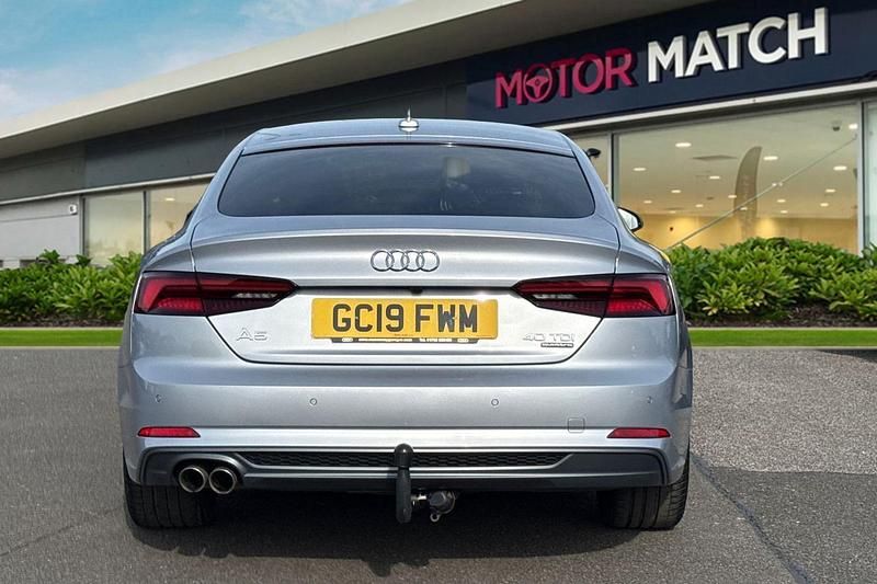 Used Audi A5 Sportback S-Line 190 HP (139 kW) 2019 Silver Hatchback