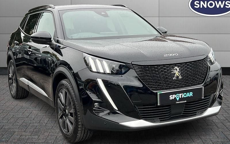 Black Used 2022 Peugeot e-2008 Premium SUV | £14,629 (Fair price) - Image 1/4