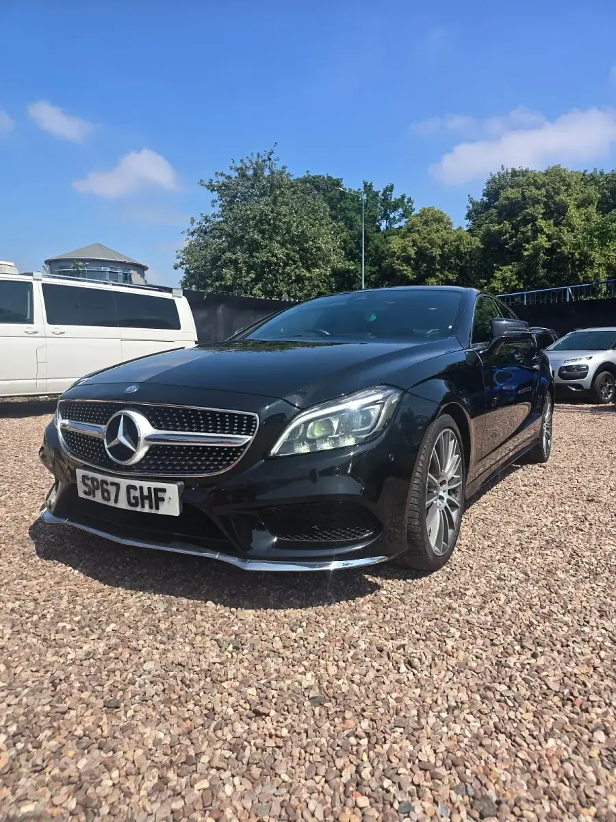Used Mercedes CLS220 AMG line 177 HP (130 kW) 2017 Black Coupe