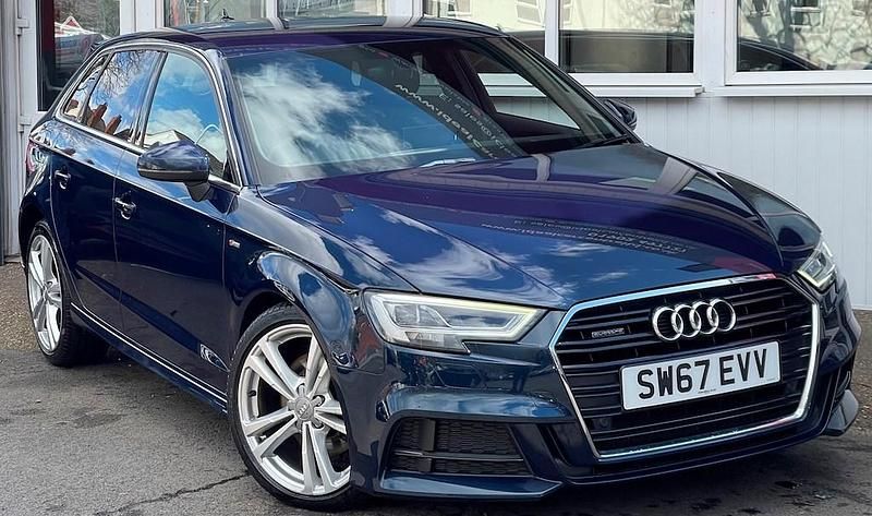 Used Audi A3 Sportback S-Line 190 HP (139 kW) 2017 Blue Hatchback