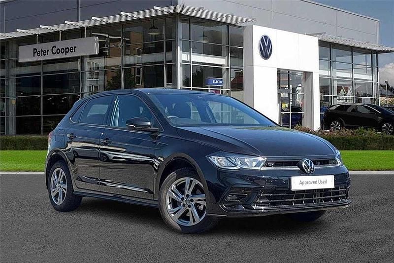 Black Used 2024 VW Polo R-line Hatchback | £21,997 (Fair price) - Image 1/4