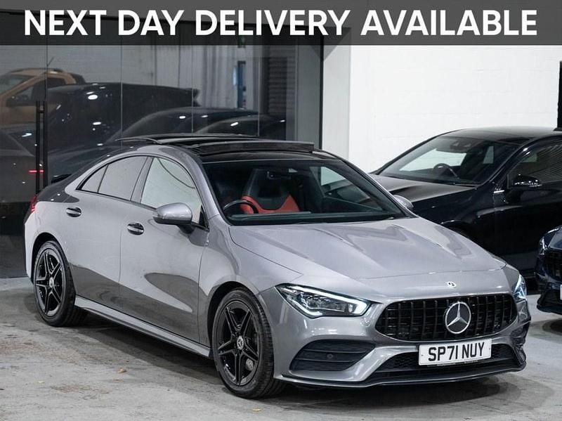 Grey Used 2021 Mercedes CLA200 AMG line Coupe | £22,500 (A bit pricey) - Image 1/3