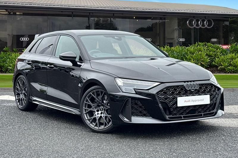 Black New 2025 Audi RS3 Sportback Advanced Hatchback | £58,950 (Super price) - Image 1/4