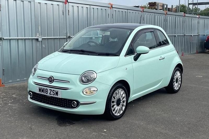 Used Fiat 500 Lounge 69 HP (50 kW) 2017 Green Hatchback