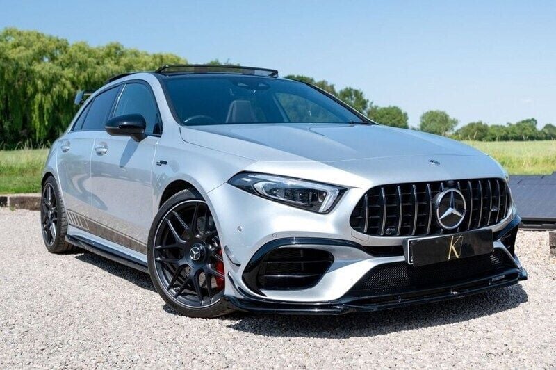 Silver Used 2021 Mercedes A45 AMG AMG Hatchback | £39,786 (Good price) - Image 1/4