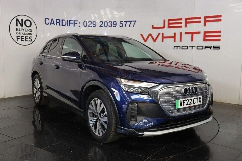 Blue Used 2022 Audi Q4 e-tron Sport SUV | £20,988 (Good price) - Image 1/4