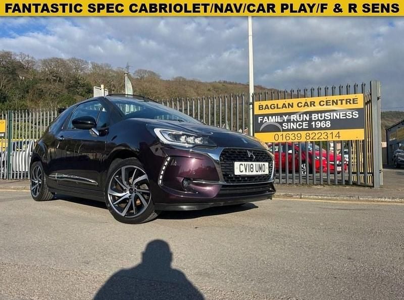 Mauve/purple Used 2018 DS Automobiles DS3 Cabriolet Prestige Cabriolet | £6,995 - Image 1/4