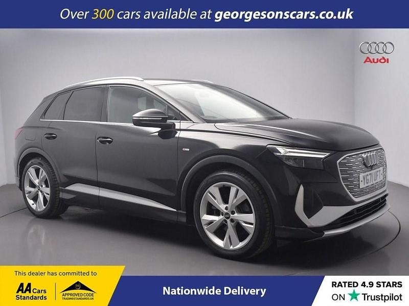 Black Used 2021 Audi Q4 e-tron S-Line SUV | £20,400 (Fair price) - Image 1/4