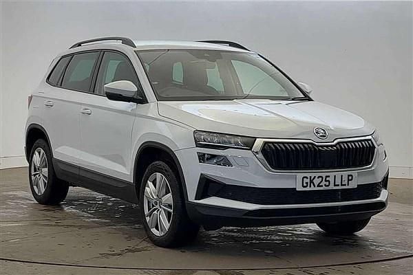 Moon white metallic Used 2025 Skoda Karoq SE SUV | £21,900 (A bit pricey) - Image 1/4