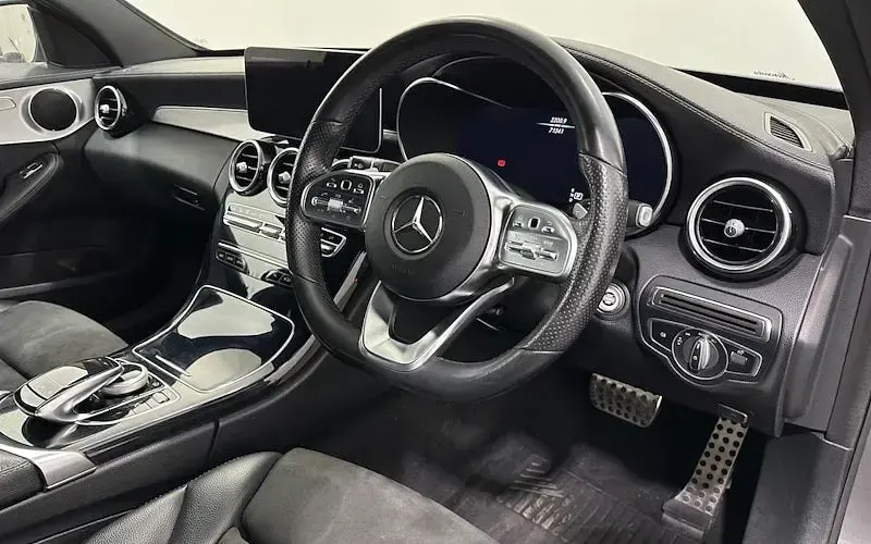 Used Mercedes C220 AMG line 194 HP (142 kW) 2018 Grey Sedan