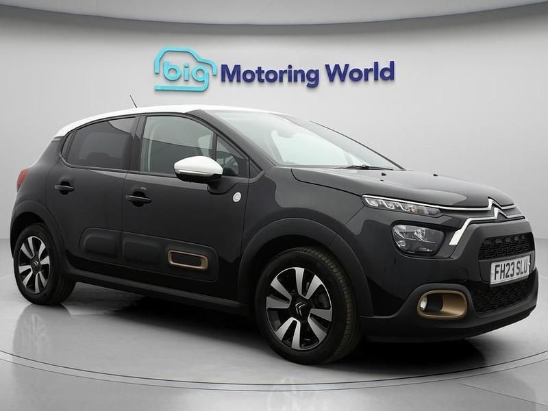Black Used 2023 Citroën C3 PureTech Hatchback | £11,600 (Good price) - Image 1/4