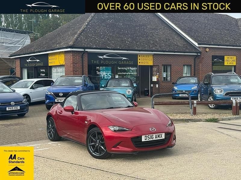 Red Used 2016 Mazda MX5 Inclusive Cabriolet | £11,995 (Fair price) - Image 1/4