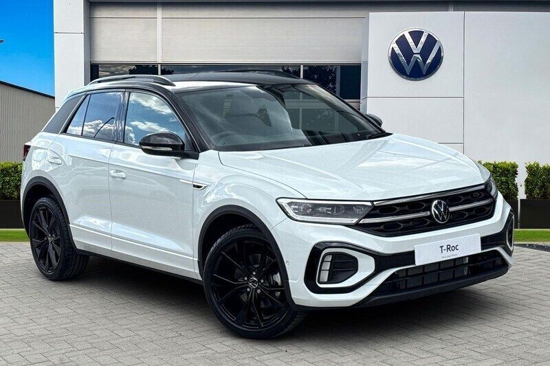 White New 2025 VW T-Roc Black Edition SUV | £35,990 (Fair price) - Image 1/4