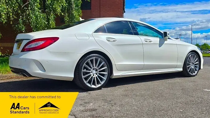 Used Mercedes CLS350 AMG line 258 HP (189 kW) 2016 White Coupe