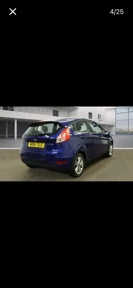 Used Ford Fiesta Zetec 75 HP (55 kW) 2014 Blue Hatchback