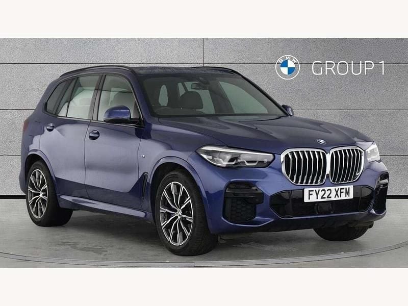 Blue Used 2022 BMW X5 M Sport SUV | £42,850 (Fair price) - Image 1/4