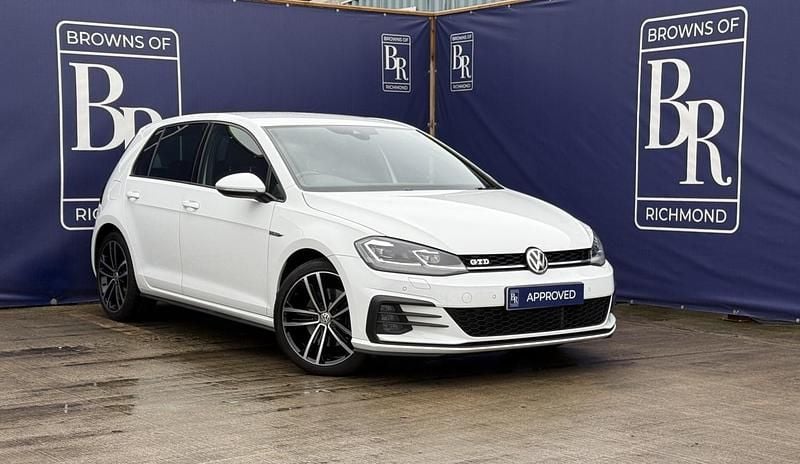 Used VW Golf VII GTD 184 HP (135 kW) 2019 White Hatchback