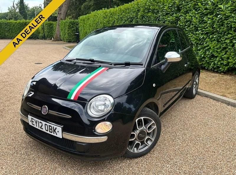 Black Used 2012 Fiat 500 Lounge Hatchback | £3,521 (Fair price) - Image 1/4