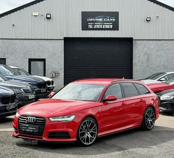 Used Audi A6 Black Edition 272 HP (200 kW) 2016 Red Estate