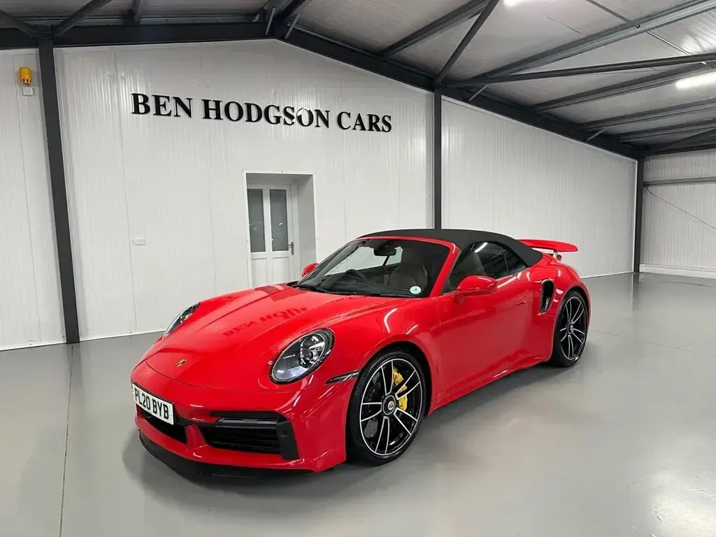 Used Porsche 911 Turbo S Cabriolet 650 HP (478 kW) 2020 Red Cabriolet