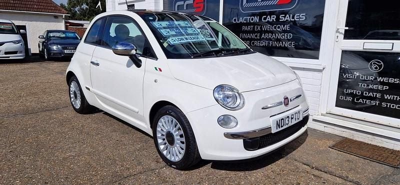White Used 2013 Fiat 500 Lounge Hatchback | £4,695 - Image 1/4