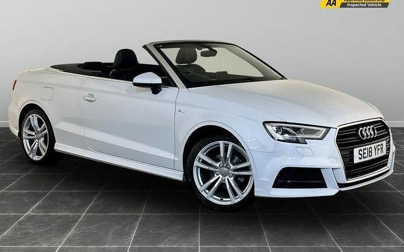 White Used 2018 Audi A3 Cabriolet S-Line Cabriolet | £13,795 (Good price) - Image 1/2