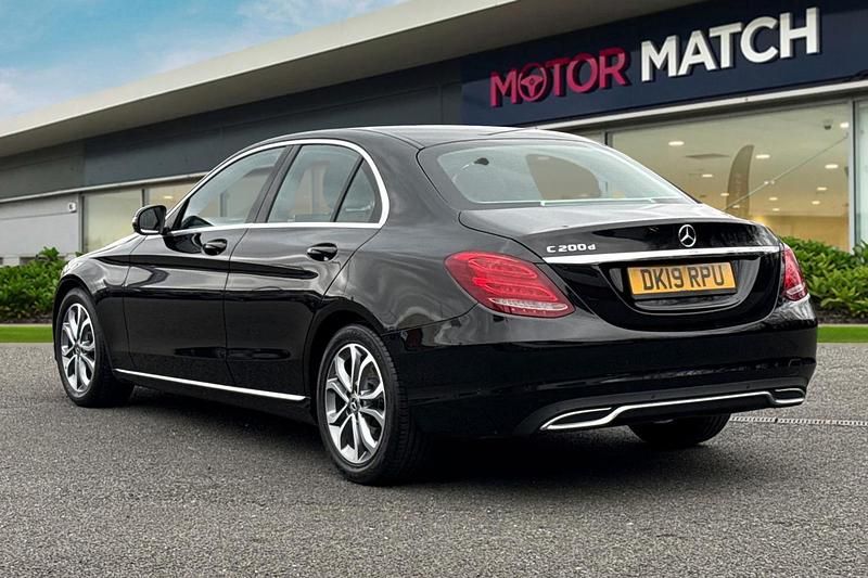 Used Mercedes C200 2019 Black Sedan