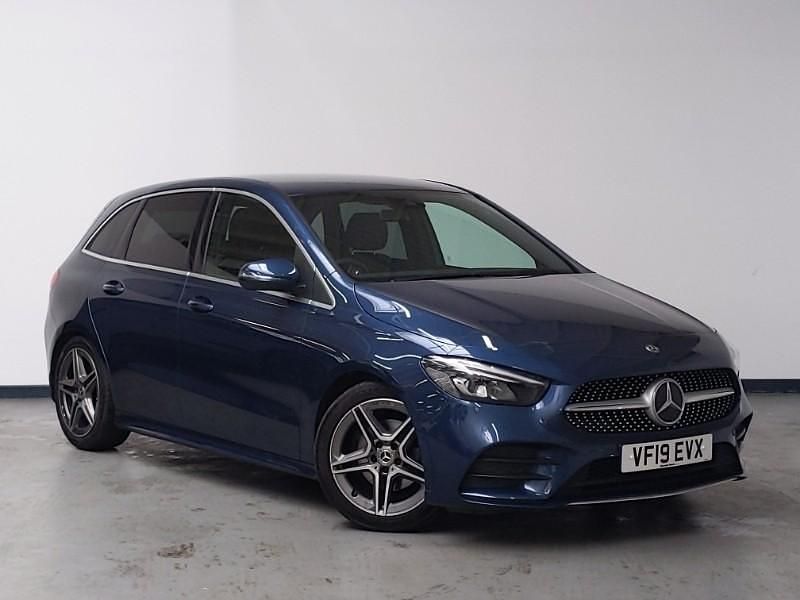 Used Mercedes B200 AMG line 163 HP (119 kW) 2019 Blue MPV