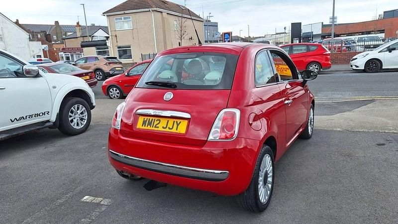 Used Fiat 500 Lounge 69 HP (50 kW) 2012 Red Hatchback