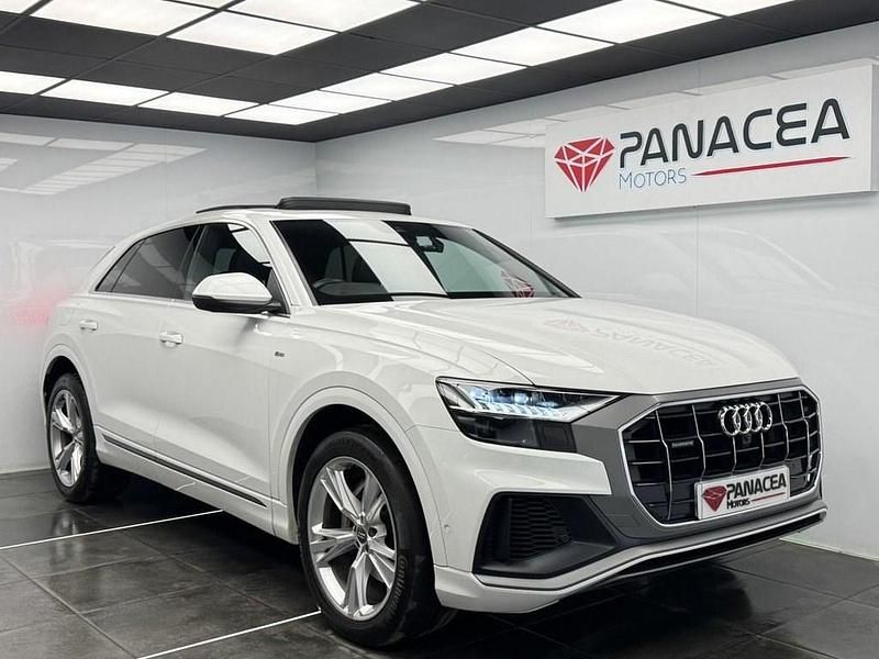 White Used 2019 Audi Q8 S-Line SUV | £34,990 (Fair price) - Image 1/4