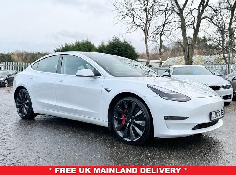 Used Tesla Model 3 Performance 330 kW (449 HP) 2020 White Sedan