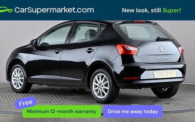 Begagnad Seat Ibiza SE Technology 90 HK (66 kW) 2017 Svart Halvkombi