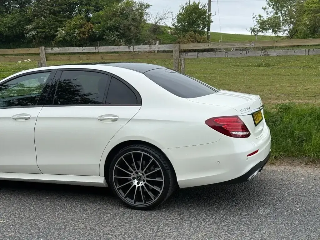 Used Mercedes E350 AMG line 2020 White Sedan