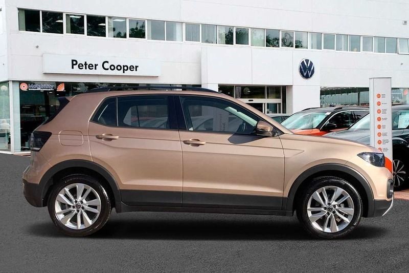 Used VW T-Cross SE 115 HP (84 kW) 2020 Champagne silver SUV
