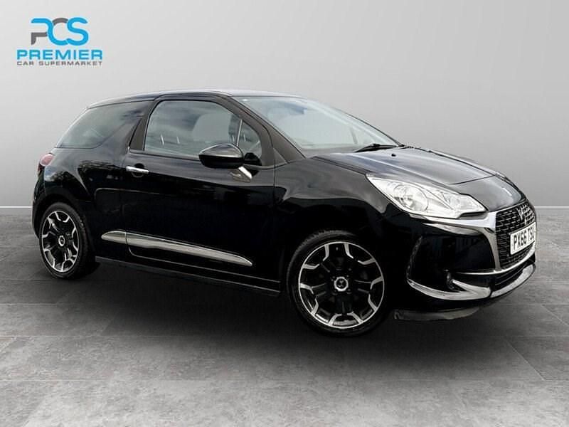Black Used 2016 DS Automobiles DS3 Elegance Hatchback | £5,595 (Fair price) - Image 1/3