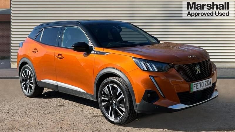 Used Peugeot e-2008 GT-line 100 kW (136 HP) 2020 Orange SUV